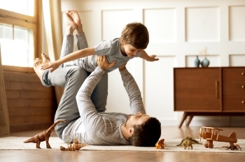 Man holding child